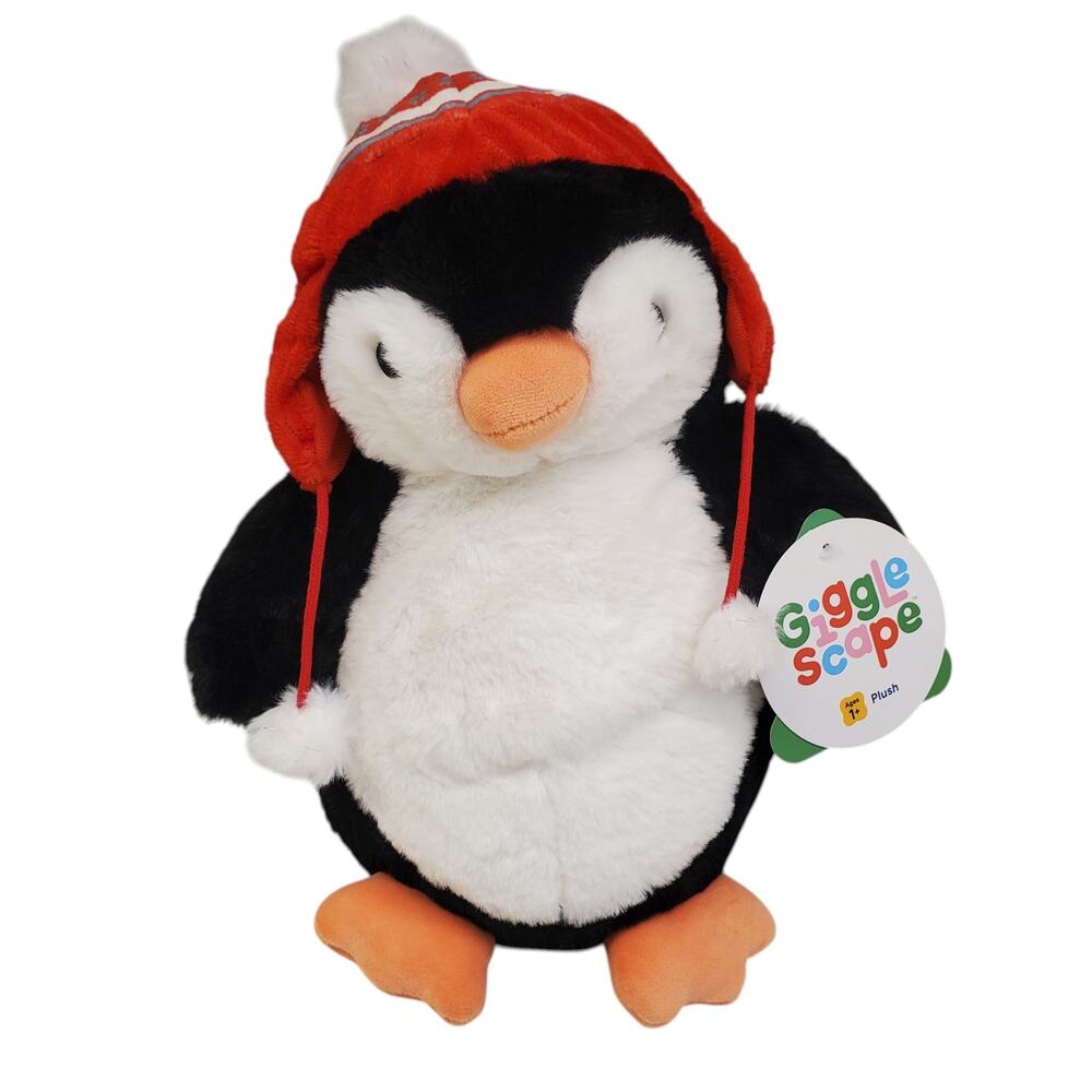 Gigglescape Penguin Christmas Plush Animal 13" NEW